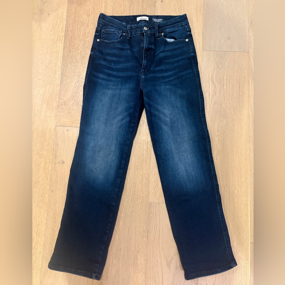 Good American, Always Fits, Good Curve Straight Jeans